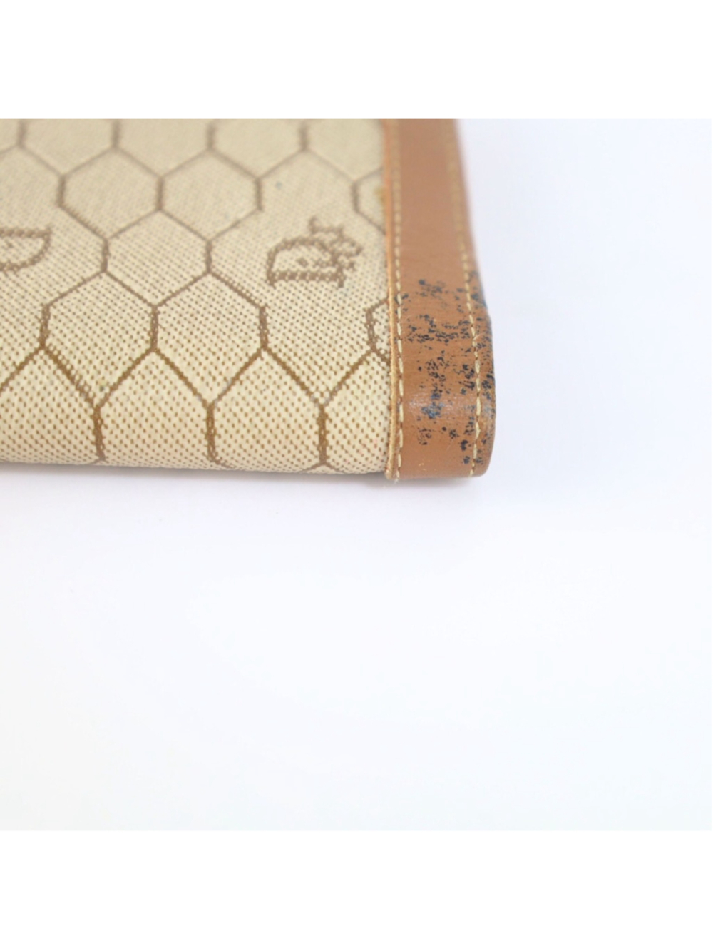 Vintage Christian Dior Honeycomb Brown Purse Wallet for Women - Picture 12 of 16